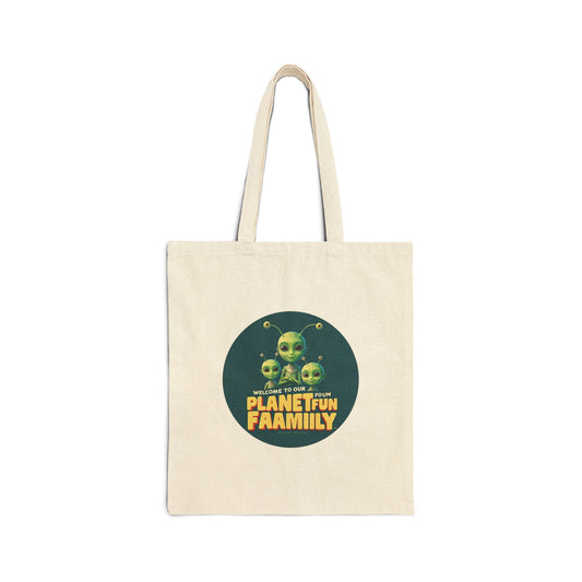 Planet Fun Family Tote Bag: Eco-Friendly & Out-of-This-World Style