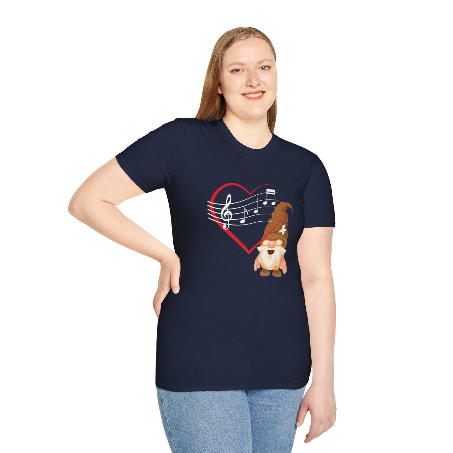 Heart of Music Gnome Unisex T-Shirt: Melodies & Magic