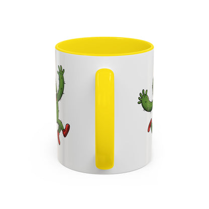 Cactus Mania Running Cactus Mug - Fun & Eco-Friendly Ceramic Coffee Cup