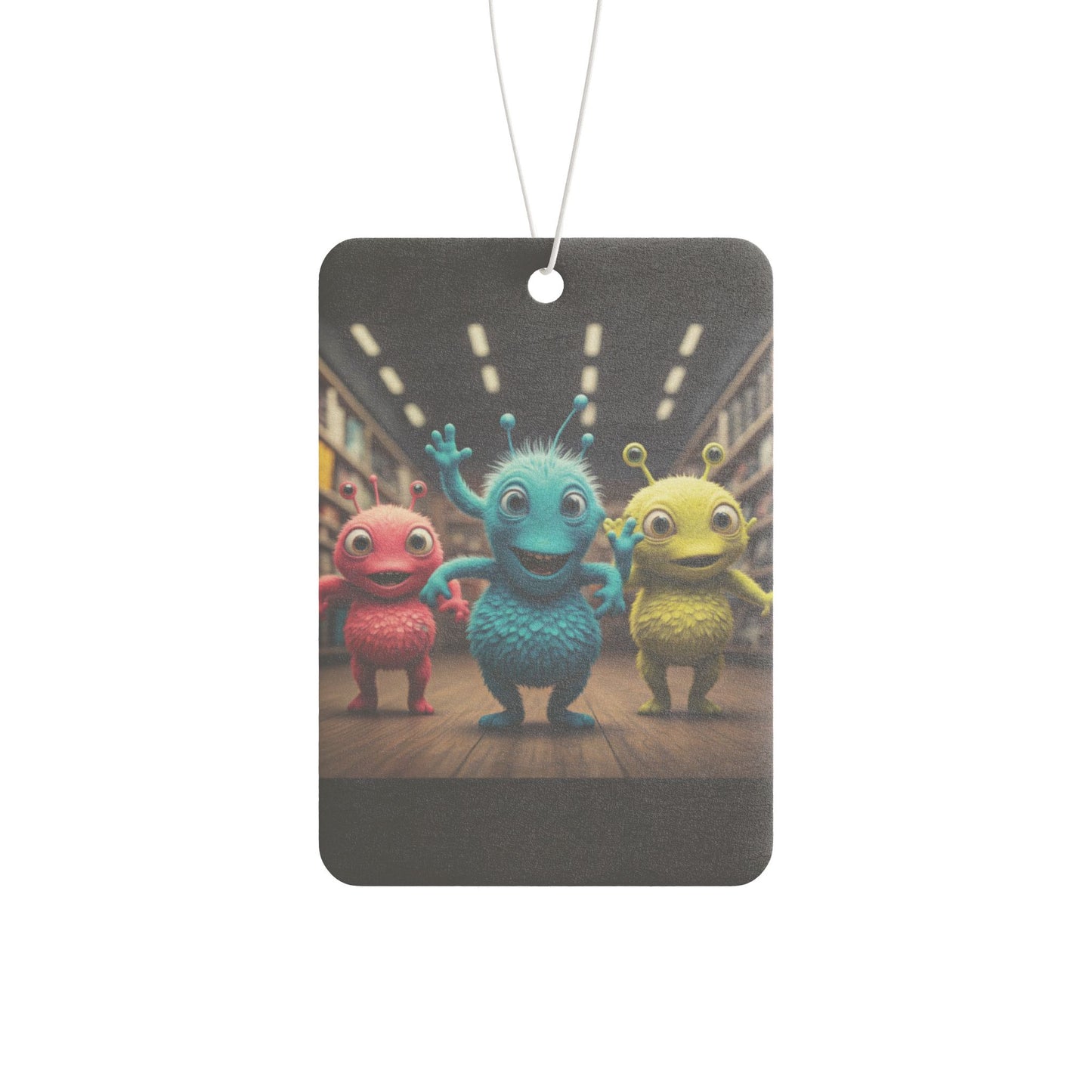 Cute Alien Trio Car Air Freshener - Long Lasting Scents