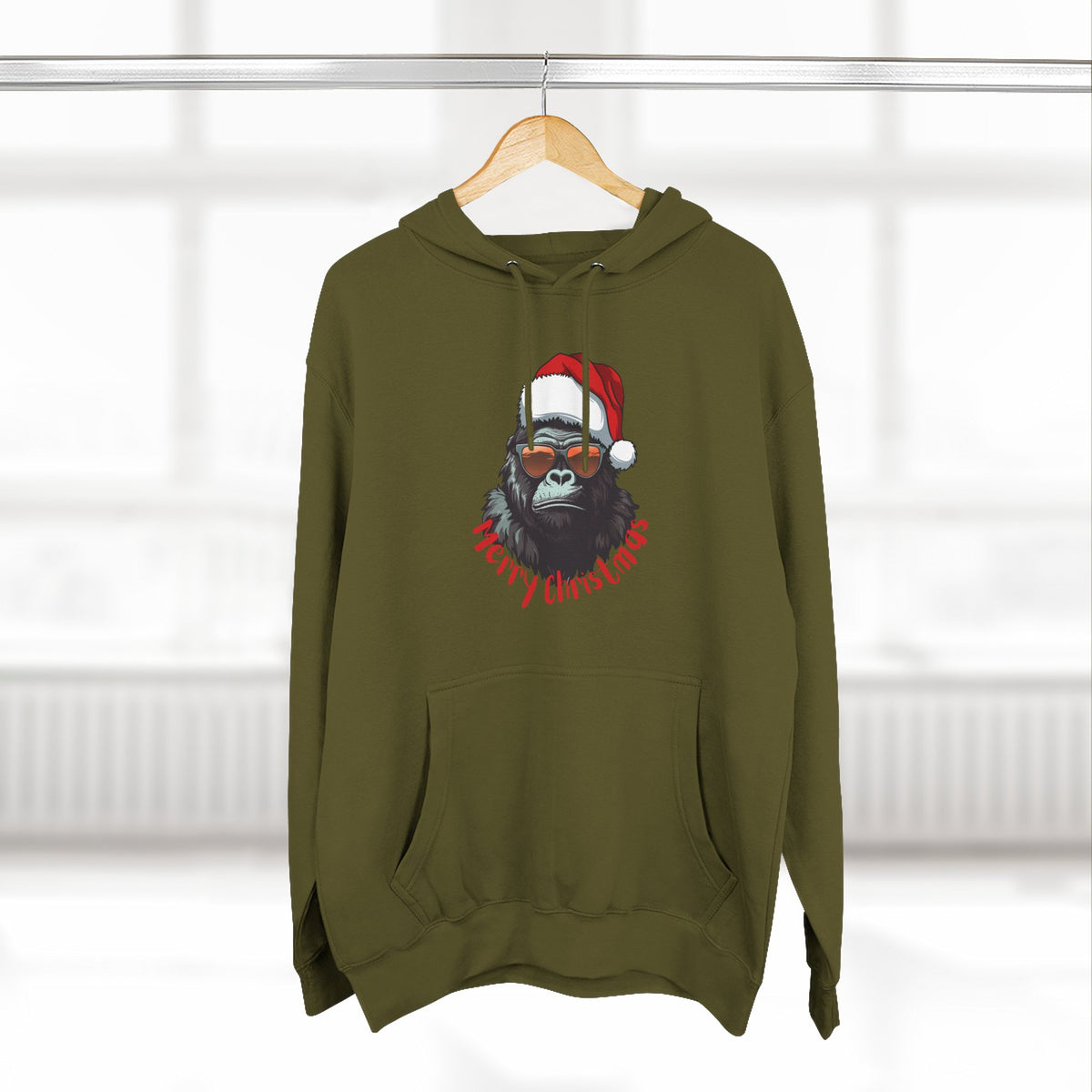Three-Panel Fleece Hoodie - gorilla sunglasses