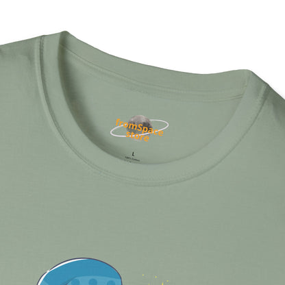 Mystical Book-Reading Gnome Unisex T-Shirt: Stories & Sparkle