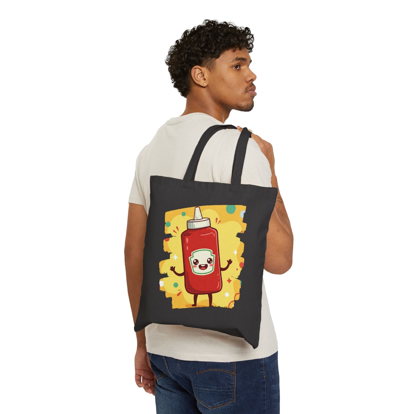 The Crimson Splash – Happy Ketchup Confetti Tote