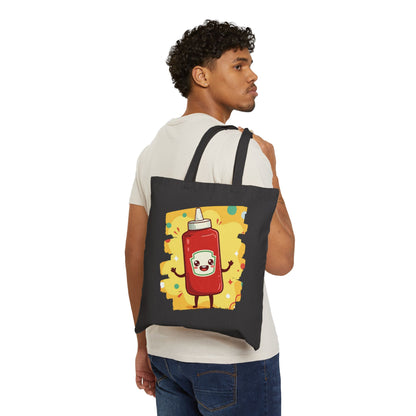 The Crimson Splash – Happy Ketchup Confetti Tote