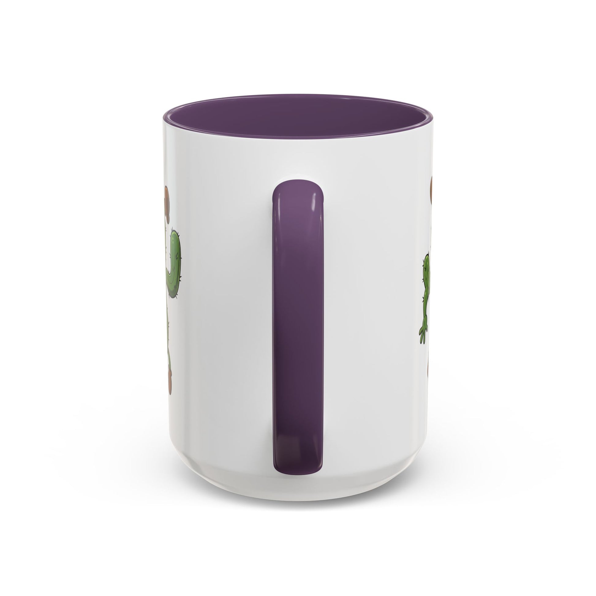 Cactus Mania Shocked Cactus Mug - Upside Down Fun Ceramic Cup