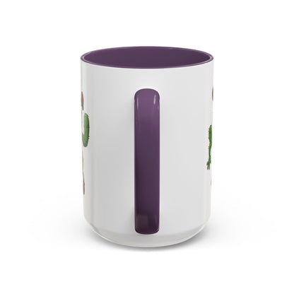 Cactus Mania Shocked Cactus Mug - Upside Down Fun Ceramic Cup