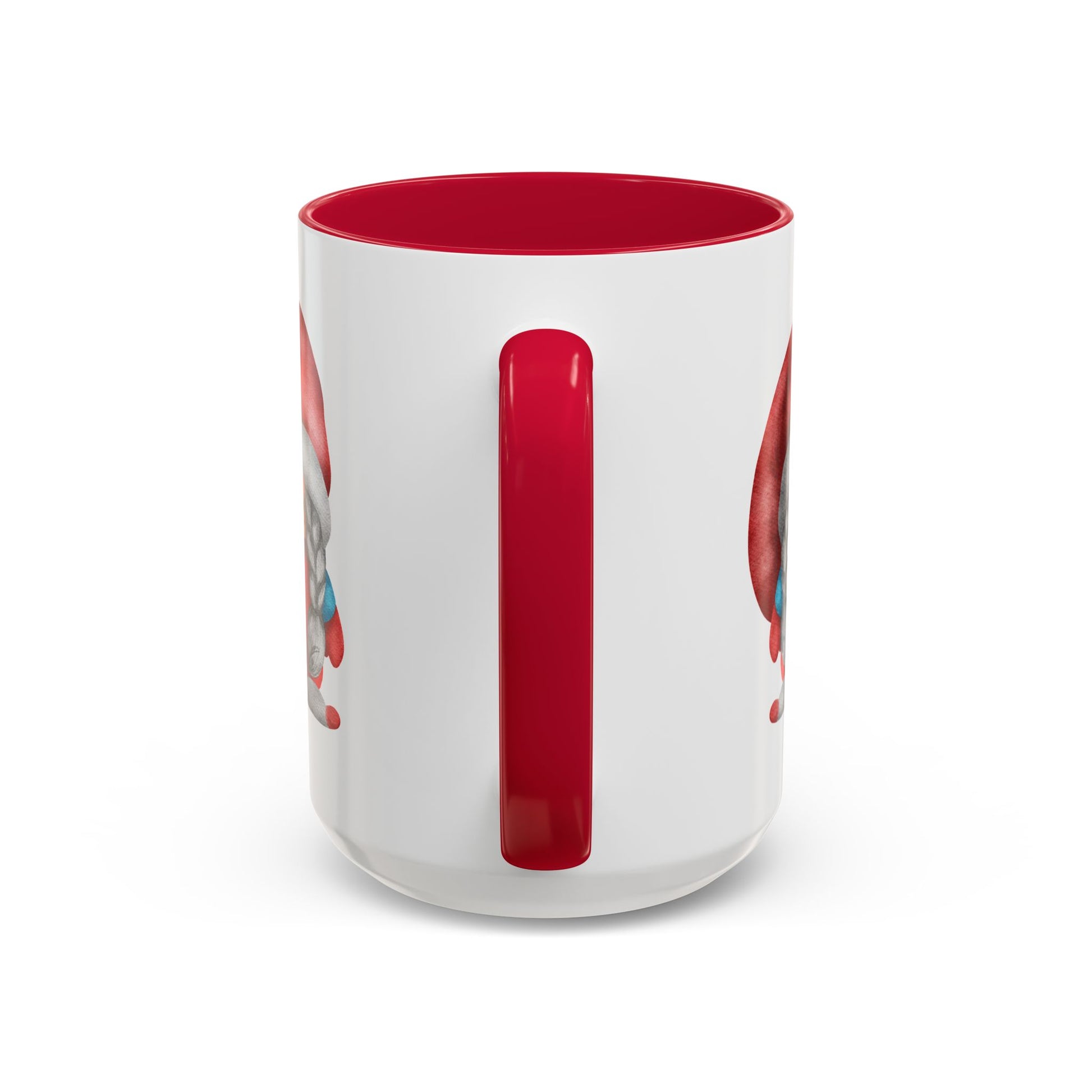Cheerful Red Gnome with Braids Mug - Sip Your Sweet Melody | Ceramic Coffee & Tea Cup (11oz/15oz)