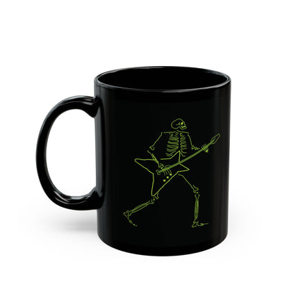 Skeleton Electric Guitar Player Mug | Hard Rock Gift