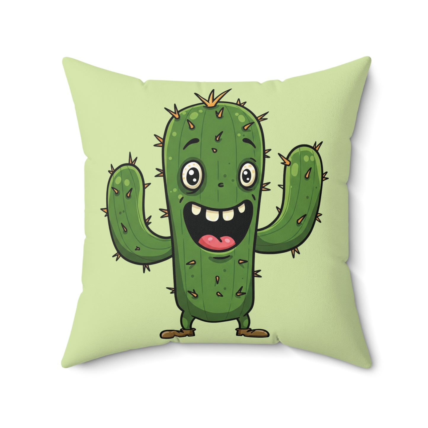 Joyful Cactus throw pillow
