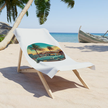 Cadillac Eldorado Brougham 1950s Beach Towel: Vintage Luxury & 50s Charm for Your Summer!