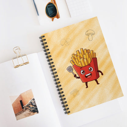 Fries Spiral Notebook | Fun Fast Food Journal