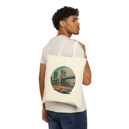 Cruising in Style: The 1950s Chevrolet Bel Air Tote Bag