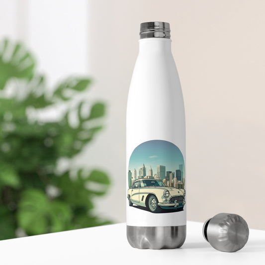 Chevrolet Corvette Vintage Water Bottle - Iconic Stainless Steel for 50s Car Lovers 20oz