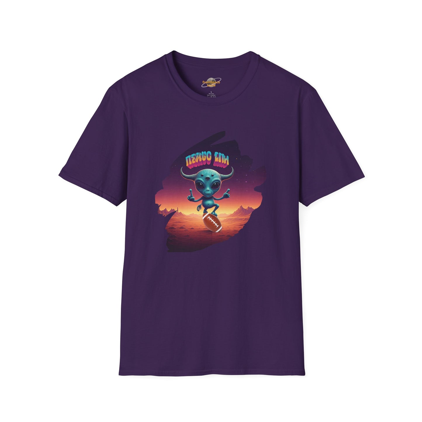 Headline: Get the "Alien Football Player" Unisex T-Shirt: The Ultimate UFO Vibes Tee