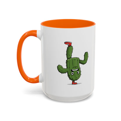 Cactus Mania Upside Down Cactus Mug - Unique & Fun Ceramic Cup for All Ages