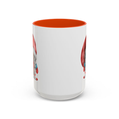 Cheerful Red Gnome with Braids Mug - Sip Your Sweet Melody | Ceramic Coffee & Tea Cup (11oz/15oz) 15oz Orange