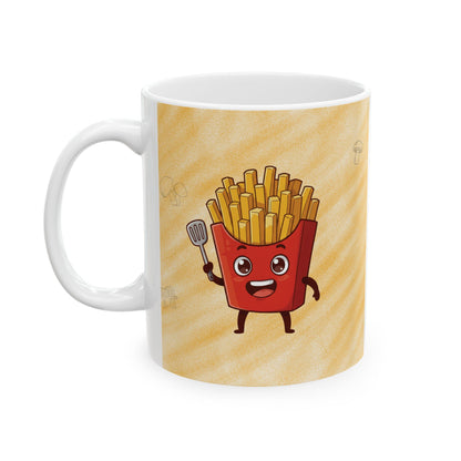 The Crispy Commander | Street Foods Fries Ceramic Mug
