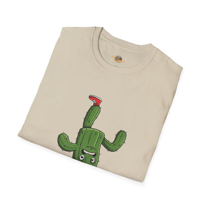 Upside-Down Cactus T-Shirt: Fun & Quirky Organic Cotton Tee | Cactus Mania Collection