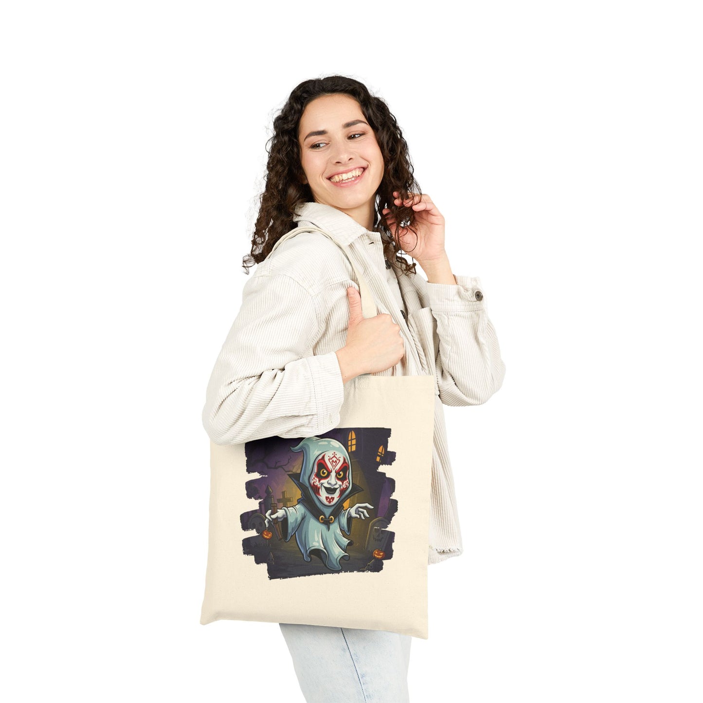 Gothic Art Halloween Canvas Tote Bag