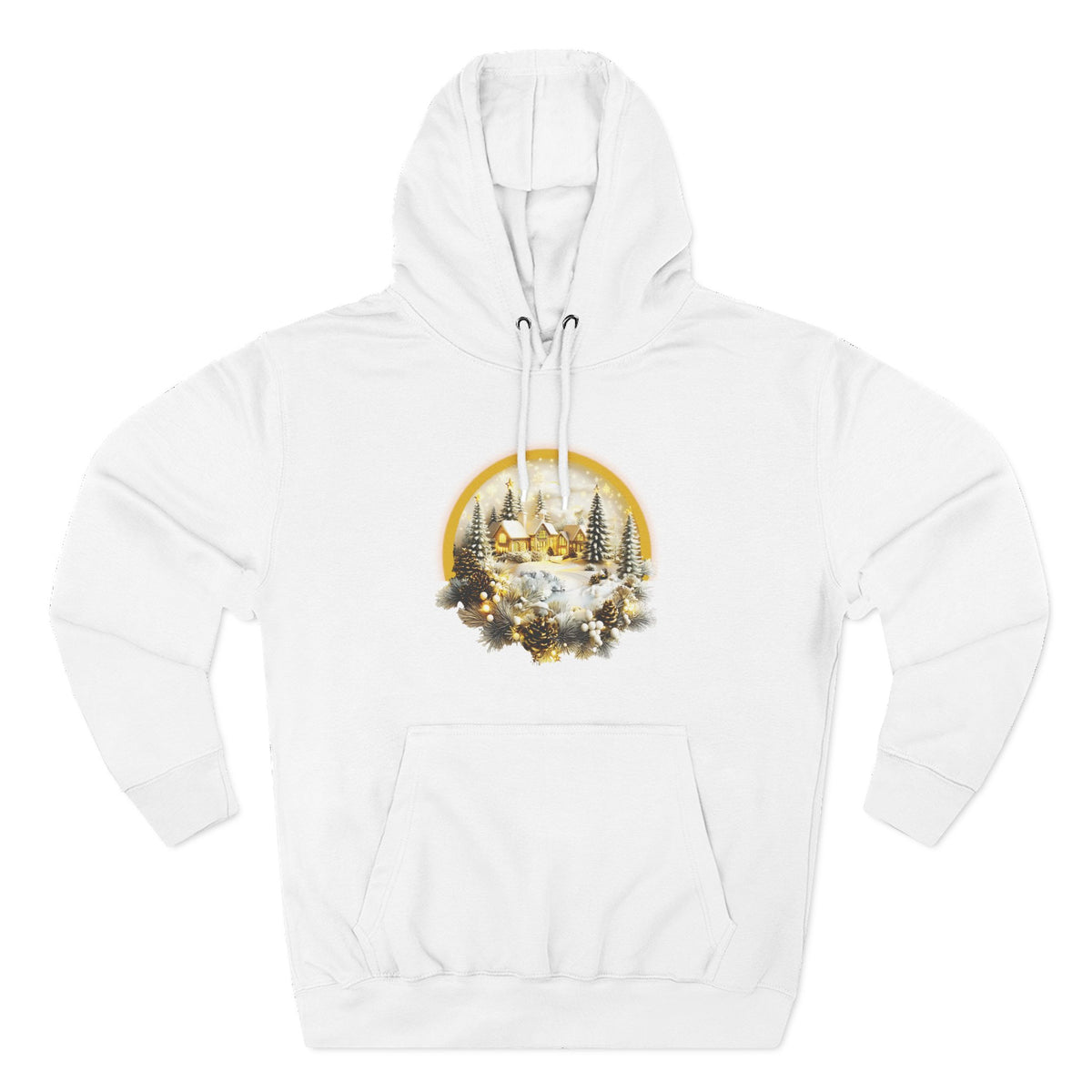 Copy of Copy of Copy of Copy of Three-Panel Fleece Hoodie - happy holiday gorilla