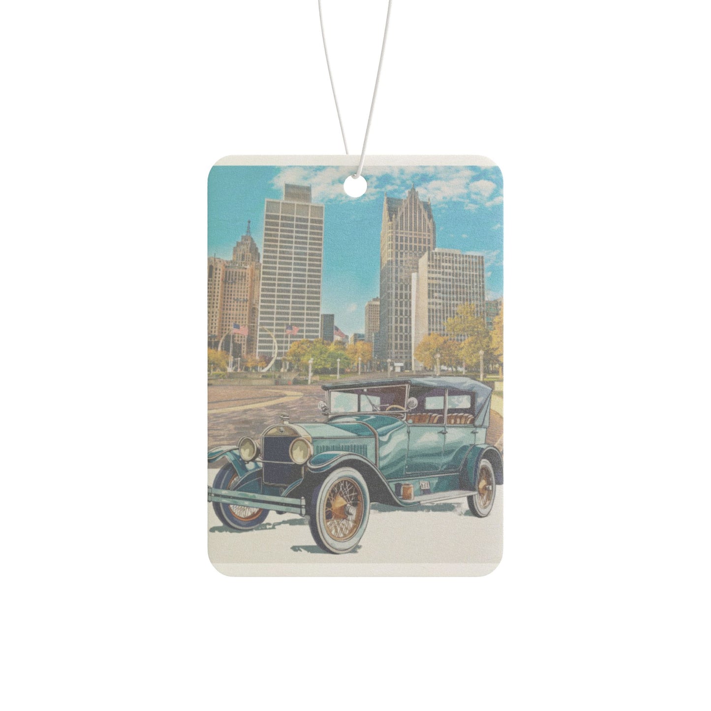 Vintage Detroit Car Air Freshener
