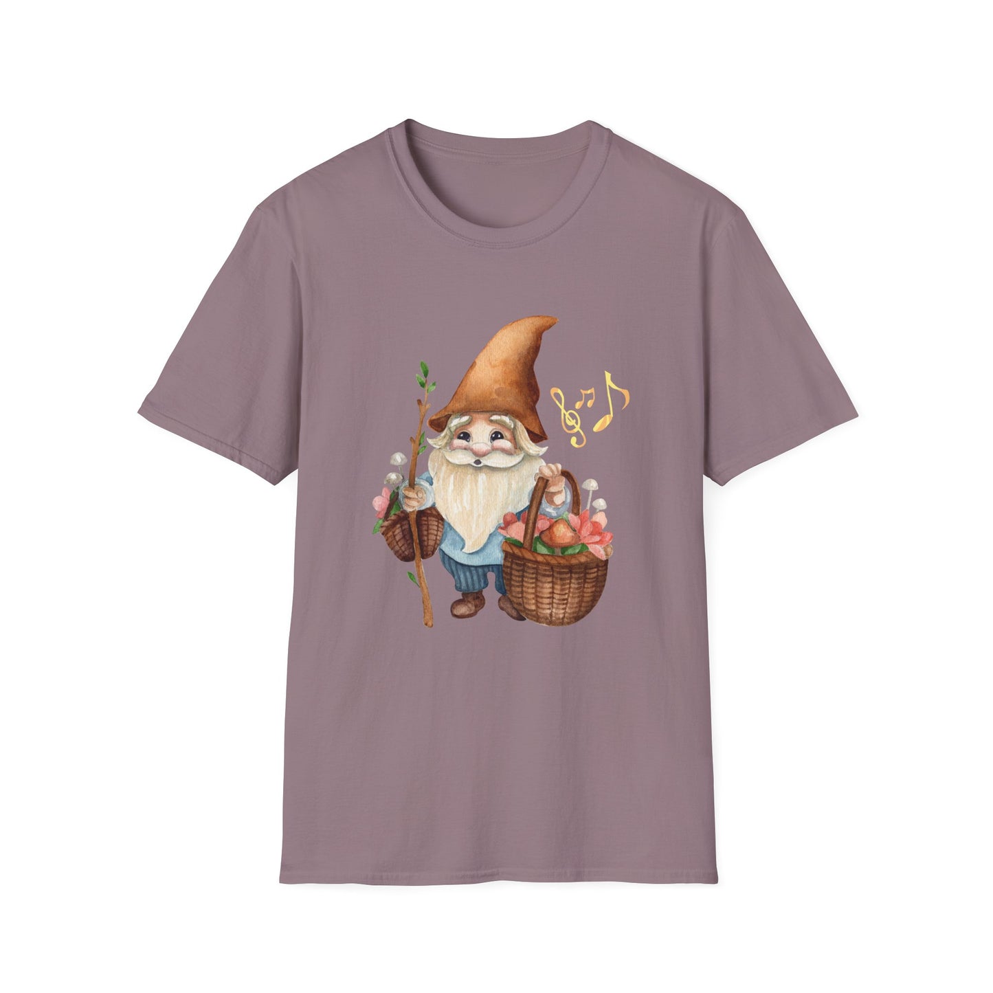 Singing Forest Gnome T-Shirt | Nature Lover's Delight | Soft and Comfy