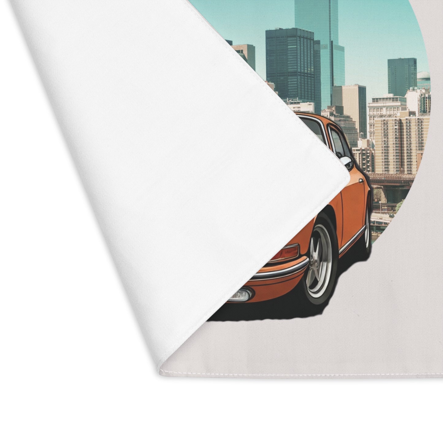 The Precision Pulse: Porsche 911 Skyline Placemat