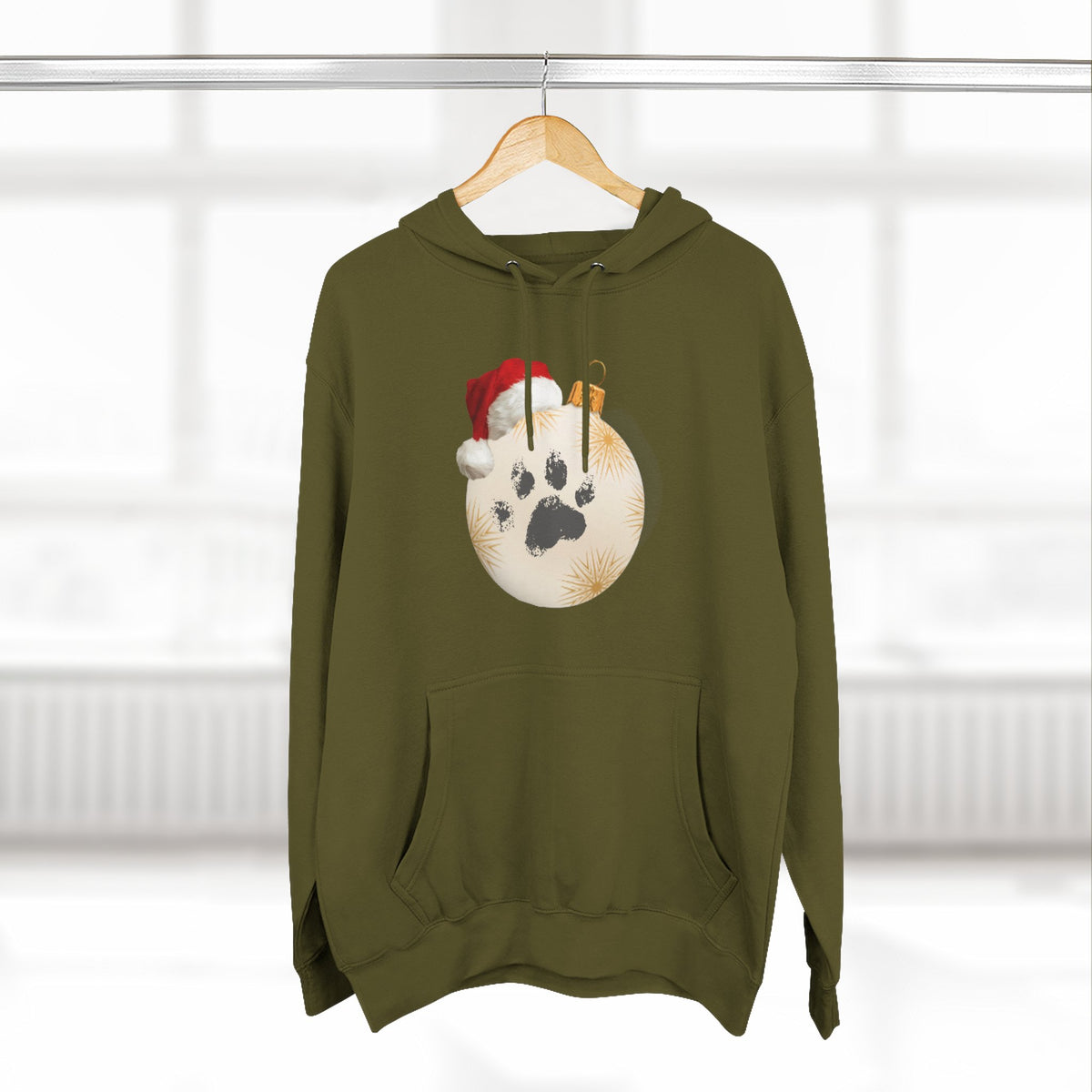 Copy of Copy of Three-Panel Fleece Hoodie - happy holiday gorilla