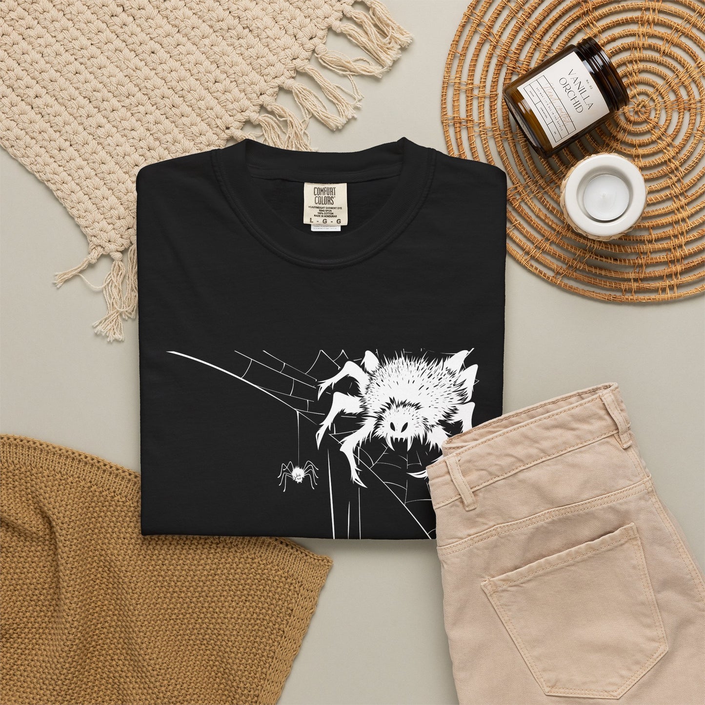 Halloween Spiders Unisex T-Shirt | Spooky Web Tee