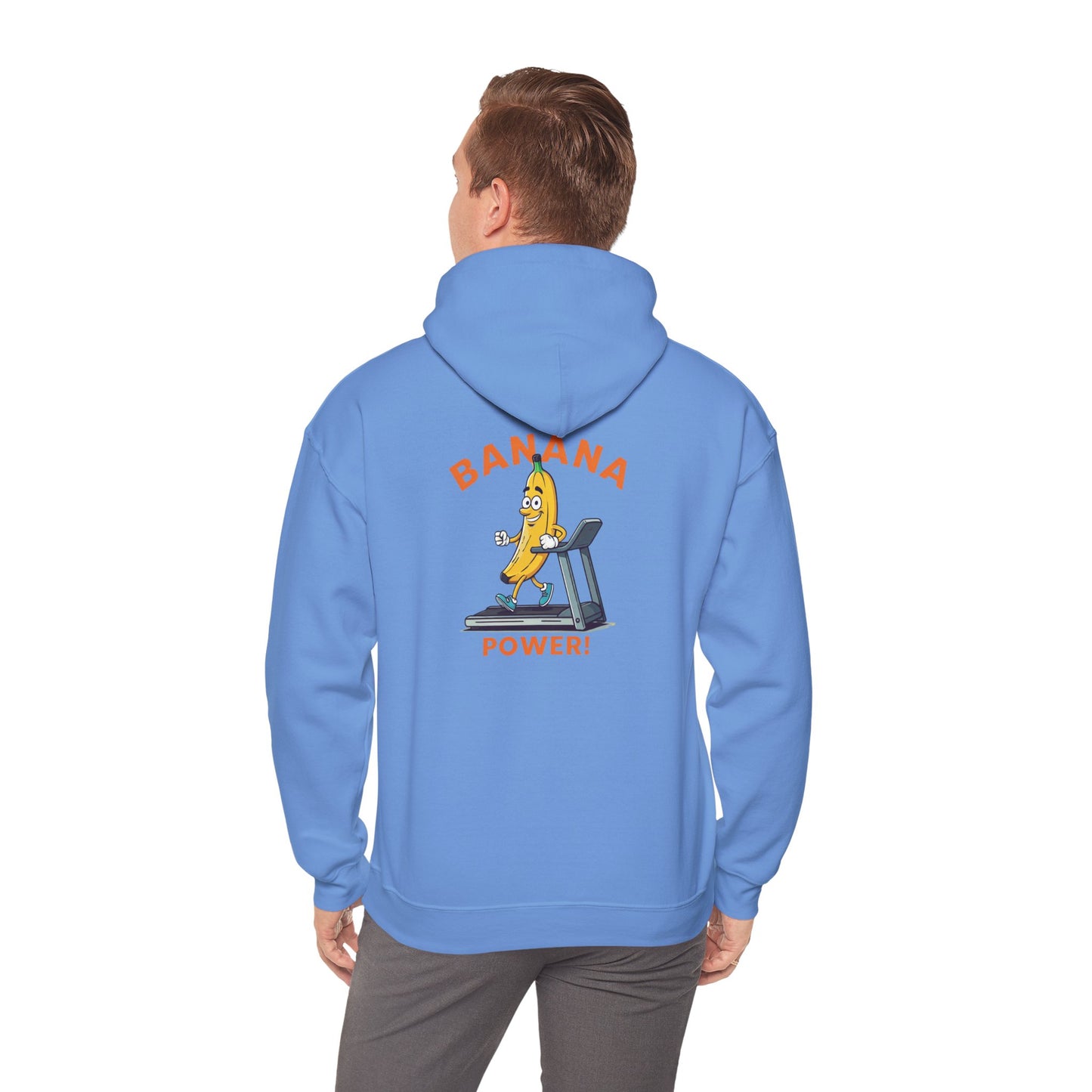 Banana Power! Hoodie - Stay Fit and Stylish with Our Funny Banana Workout Design. Perfect for Gym Rats and Fruit Lovers!