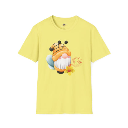 Bee Gnome Unisex T-Shirt: Buzzing with Magic & Melody