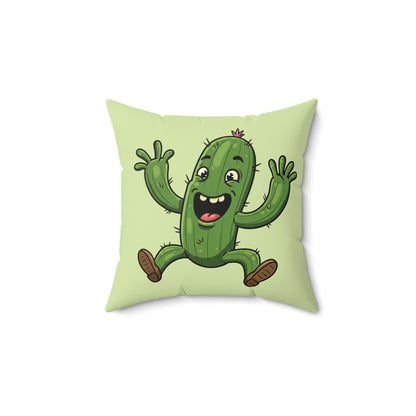 Jumping Cactus throw pillow
