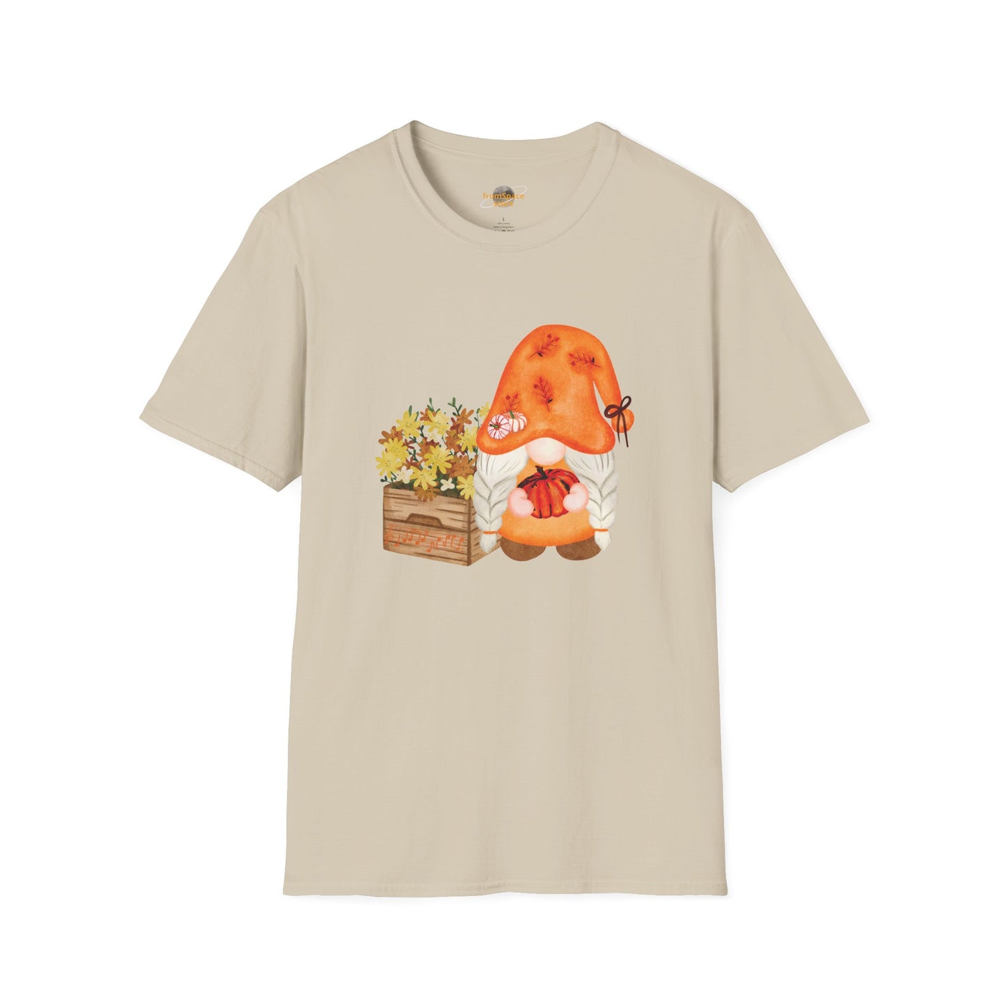 Flower Pot Gnome Unisex T-Shirt: Autumnal Charm & Secret Melodies