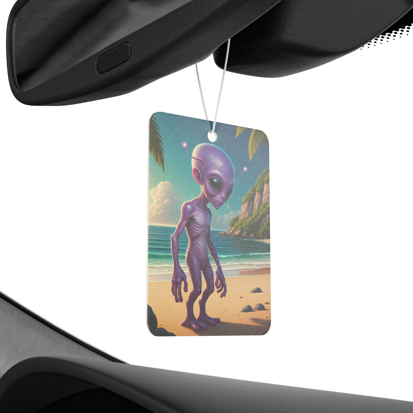 Alien At Beach Car Freshener - Tropical Vibe & Vacation Scent