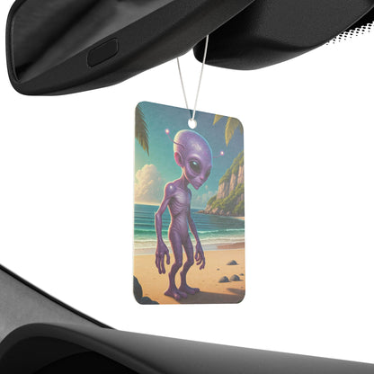 Alien At Beach Car Freshener - Tropical Vibe & Vacation Scent