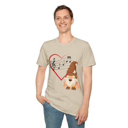 Heart of Music Gnome Unisex T-Shirt: Melodies & Magic Sand