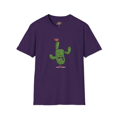 Upside-Down Cactus T-Shirt: Fun & Quirky Organic Cotton Tee | Cactus Mania Collection