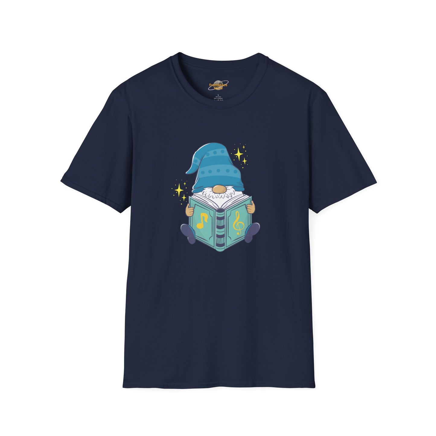 Mystical Book-Reading Gnome Unisex T-Shirt: Stories & Sparkle