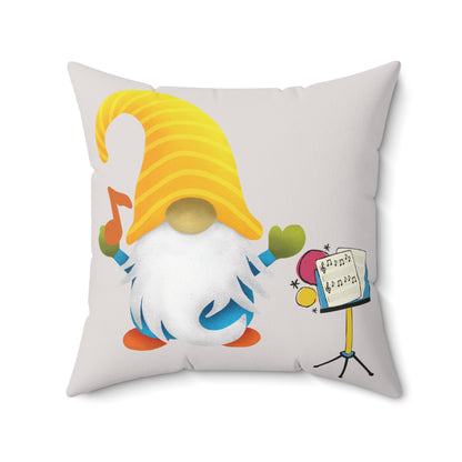 Starry Symphony – Music Stand Gnome Throw Pillow