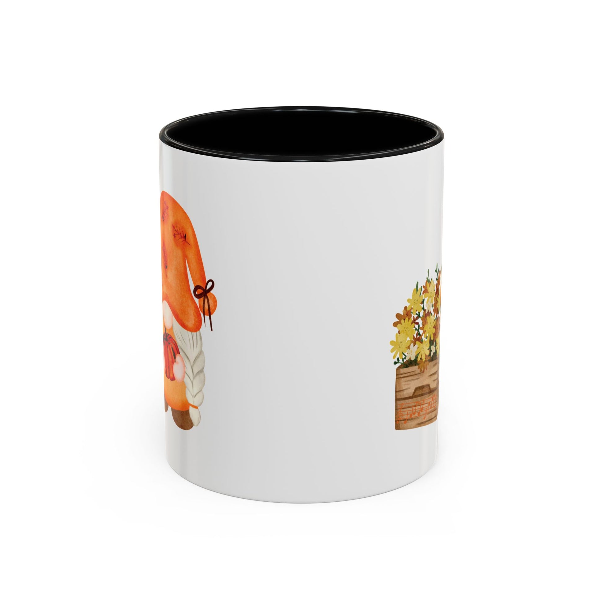 Mysterious Autumn Gnome Mug: Your Cozy Sip of Enchantment 11oz Black