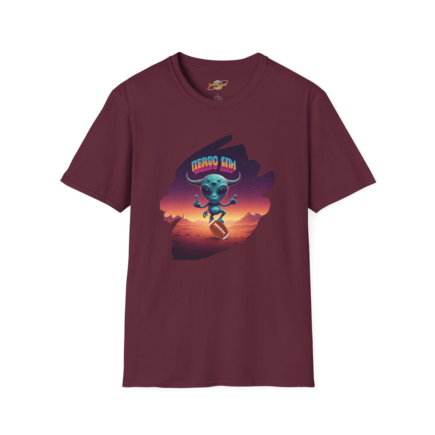 Headline: Get the "Alien Football Player" Unisex T-Shirt: The Ultimate UFO Vibes Tee