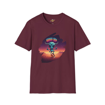 Headline: Get the "Alien Football Player" Unisex T-Shirt: The Ultimate UFO Vibes Tee