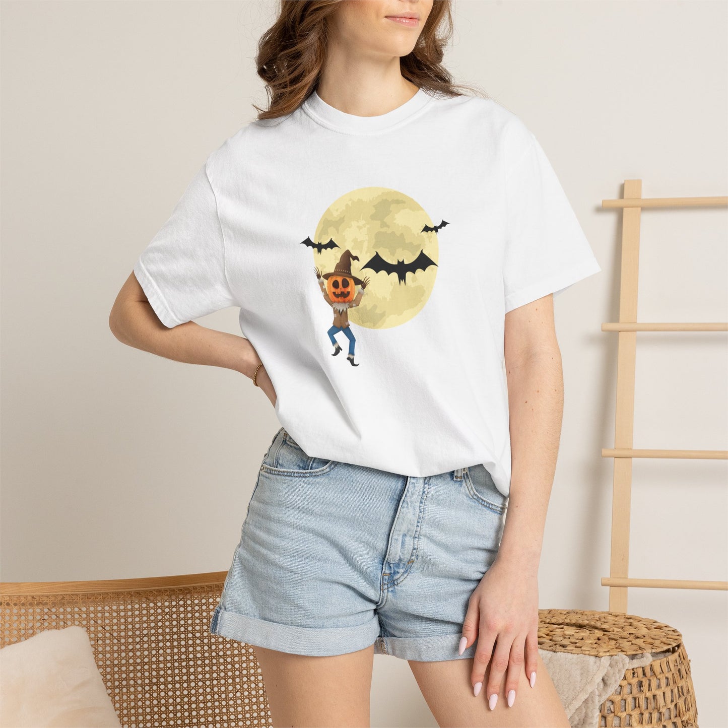 Halloween and Bats Unisex T-Shirt | Spooky Web Tee