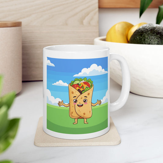 The Midnight Nomad | Street Foods Burrito Ceramic Mug