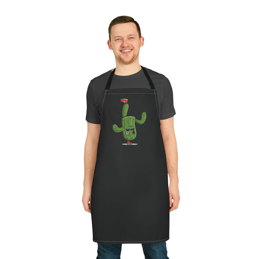 Cactus upside-down on a foot - apron