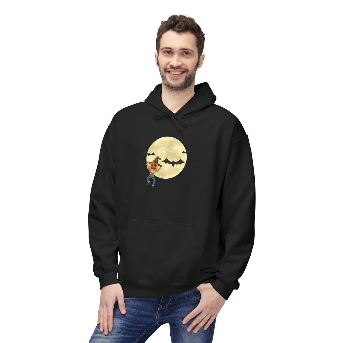Halloween Midnight Bats Unisex Hoodie | Gothic Flight Pullover