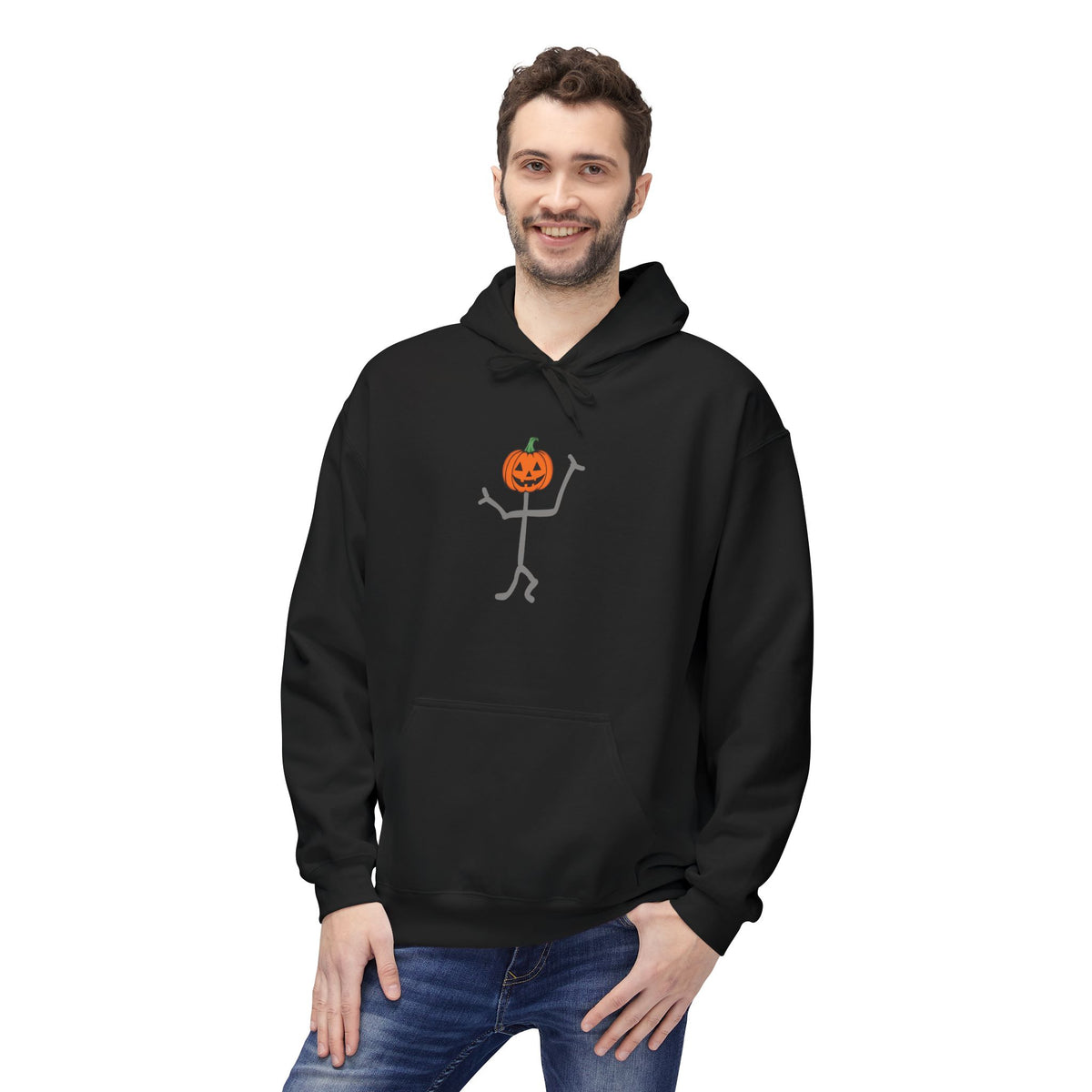Halloween Thin Man Unisex Hoodie | Creepy Minimalist Streetwear