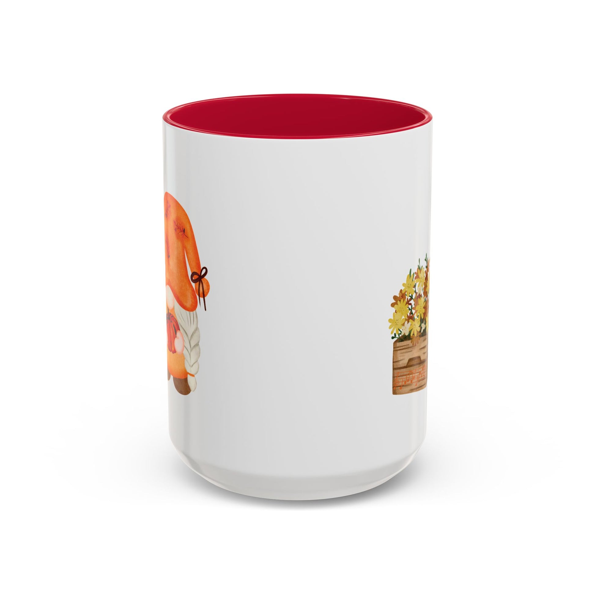 Cute Autumn Gnome Mug - Perfect Fall Gift 15oz Red