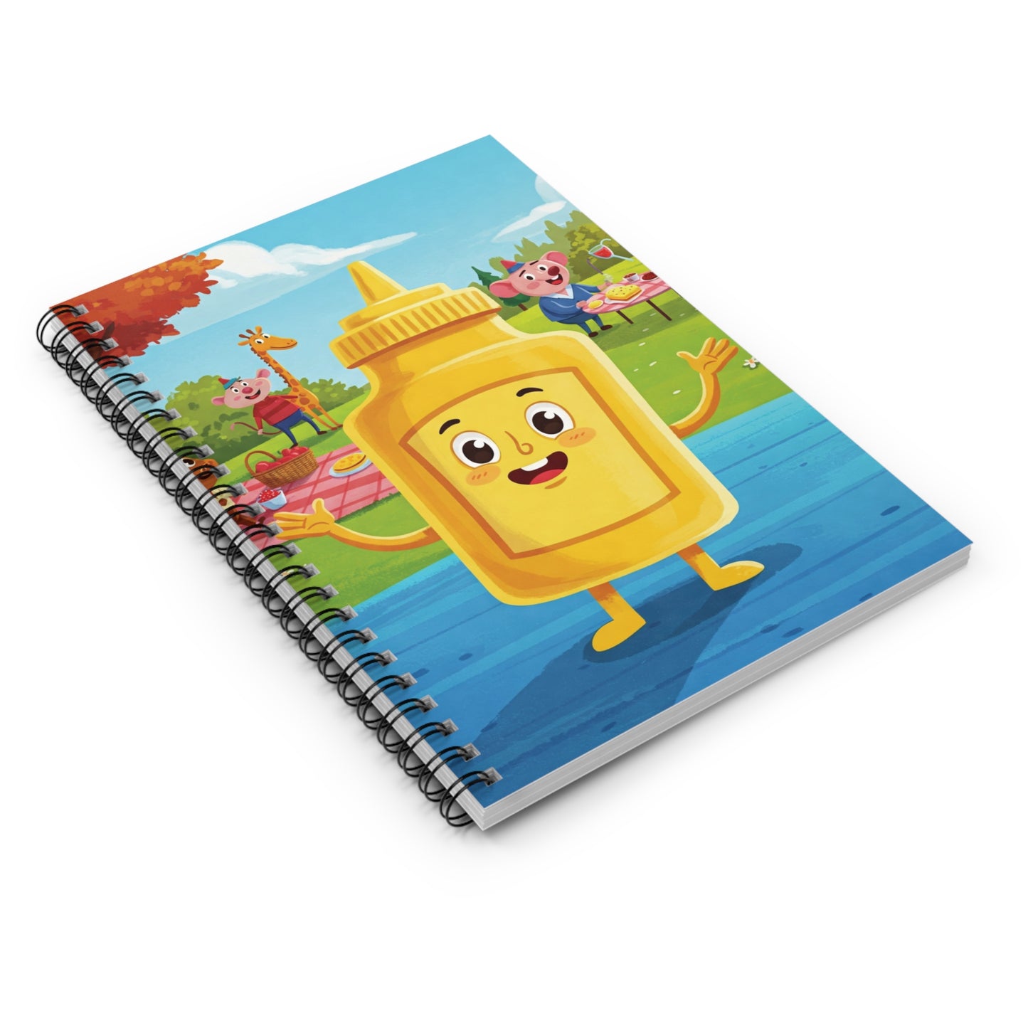 Mayo Spiral Notebook | Quirky Foodie Graphic Journal