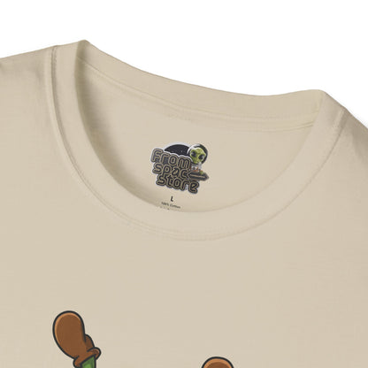 Shocked Cactus T-Shirt: Funky Upside-Down Cactus Tee | Organic Cotton Unisex Graphic Shirt